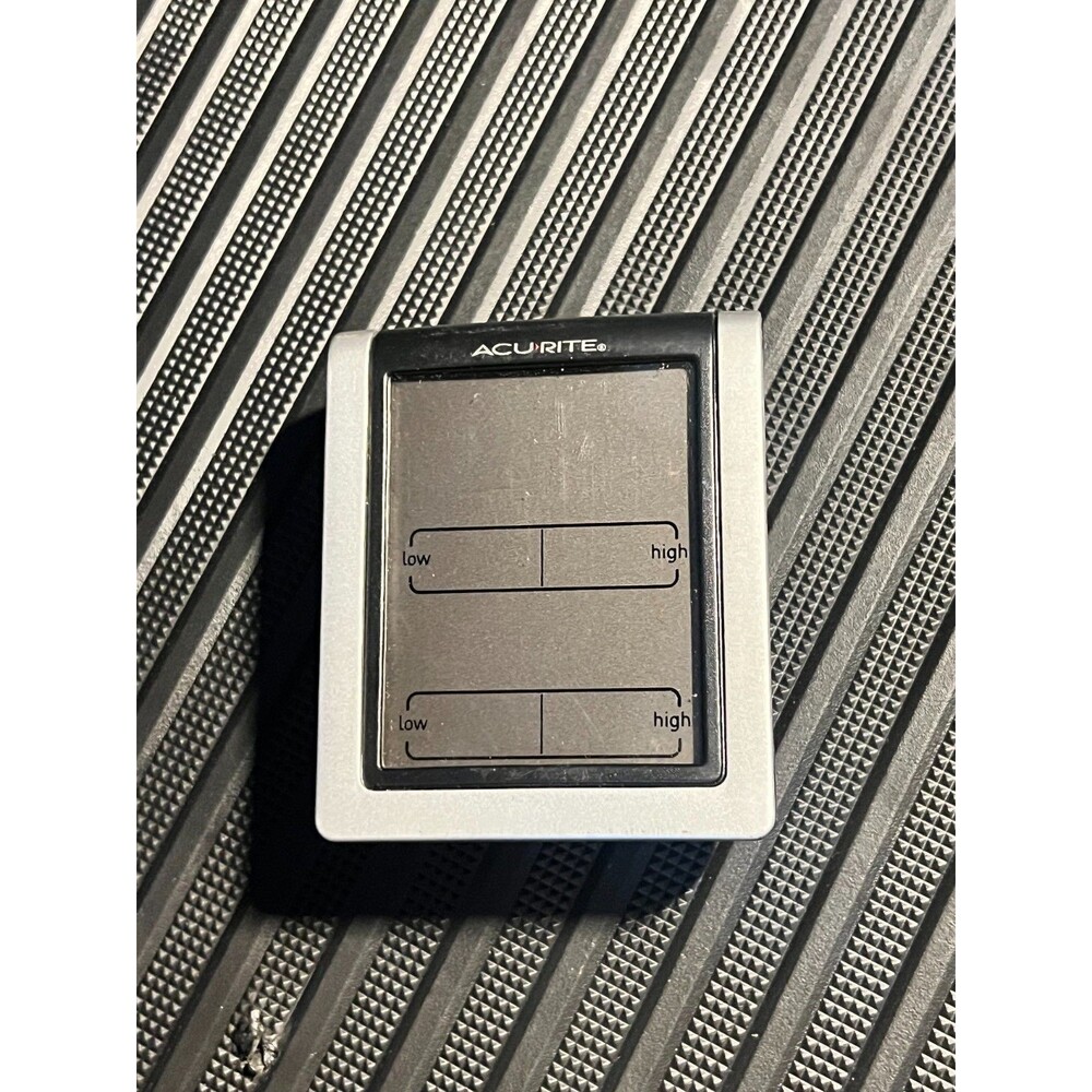 AcuRite Wireless Digital Indoor Thermometer and Hygrometer Monitor Black/Silver